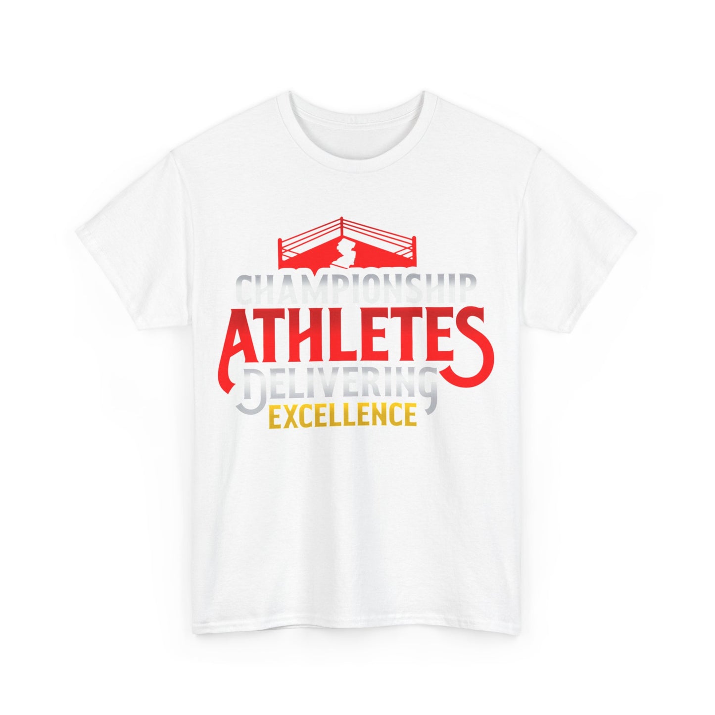 Championship Athletes Delivering Excellence 2nd logo Unisex Heavy Cotton Tee