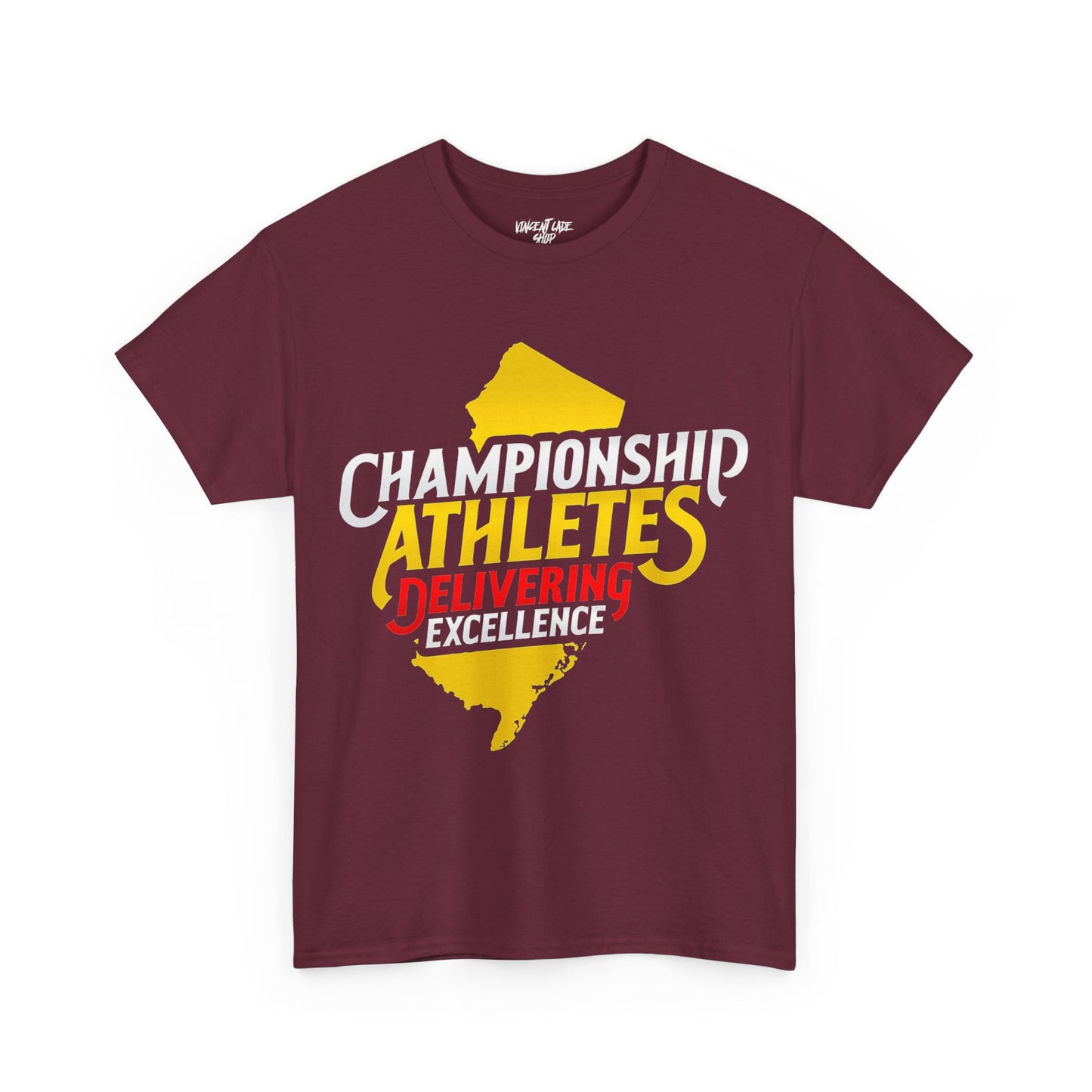 Championship Athletes Delivering Excellence logo Unisex Heavy Cotton Tee