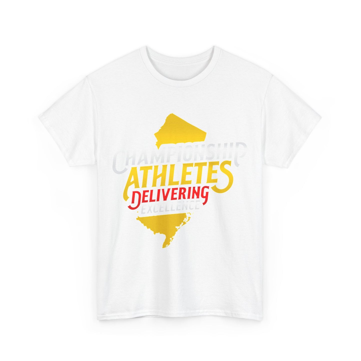 Championship Athletes Delivering Excellence logo Unisex Heavy Cotton Tee