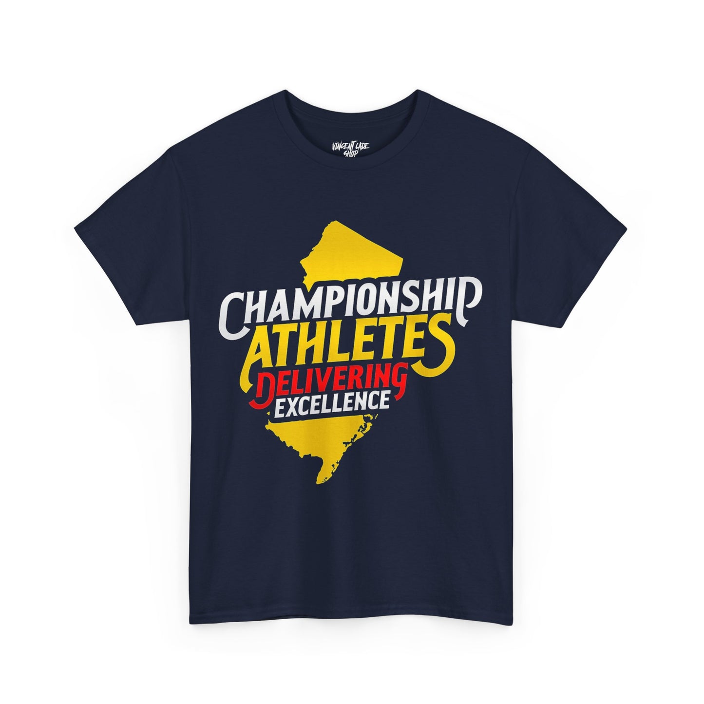 Championship Athletes Delivering Excellence logo Unisex Heavy Cotton Tee