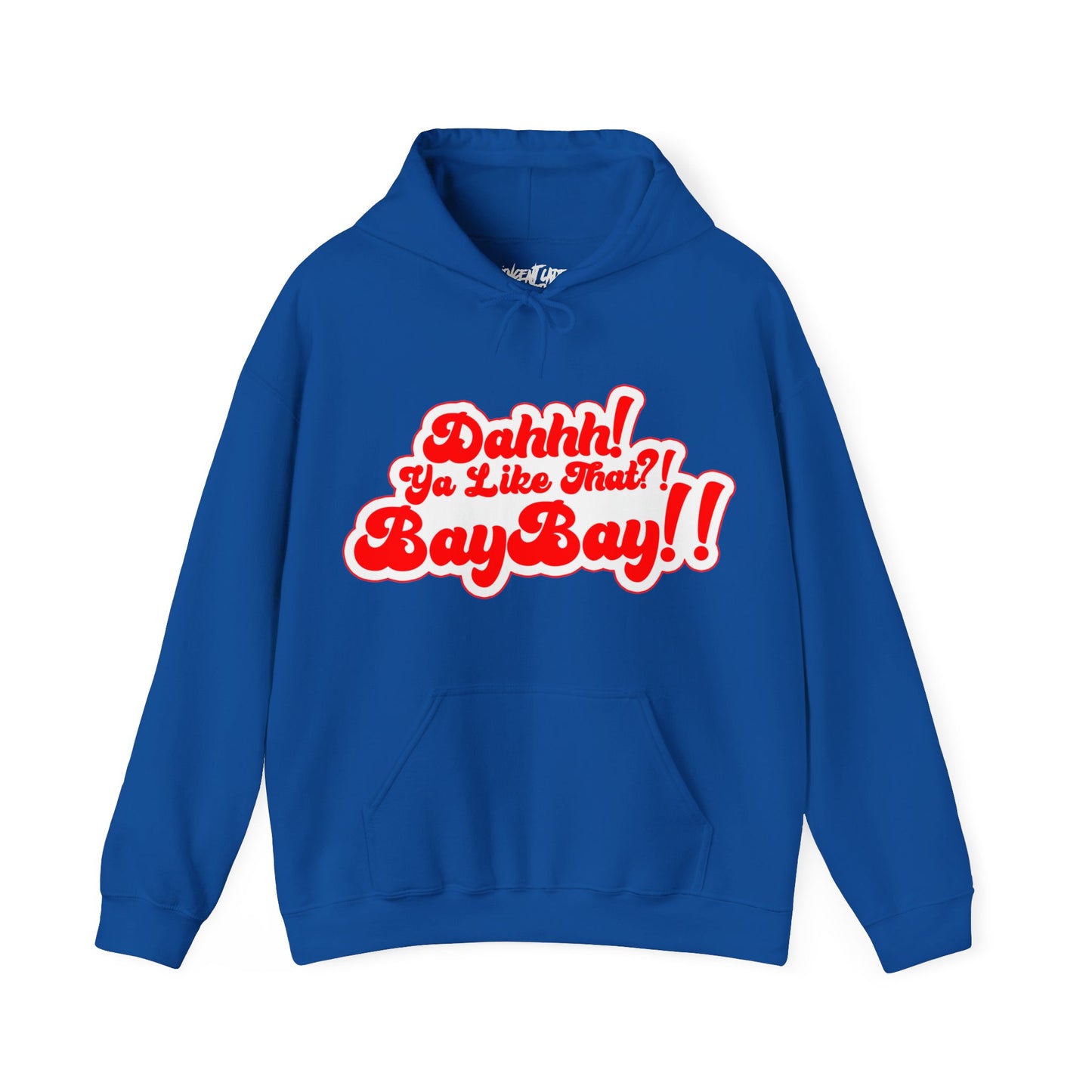 Red and White Dah Ya like that?! Baybay!! Logo Unisex Hoodie