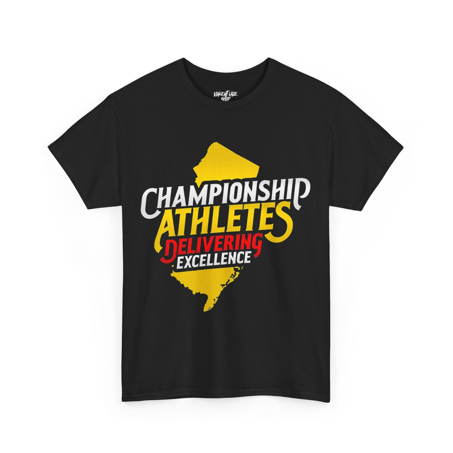 Championship Athletes Delivering Excellence logo Unisex Heavy Cotton Tee