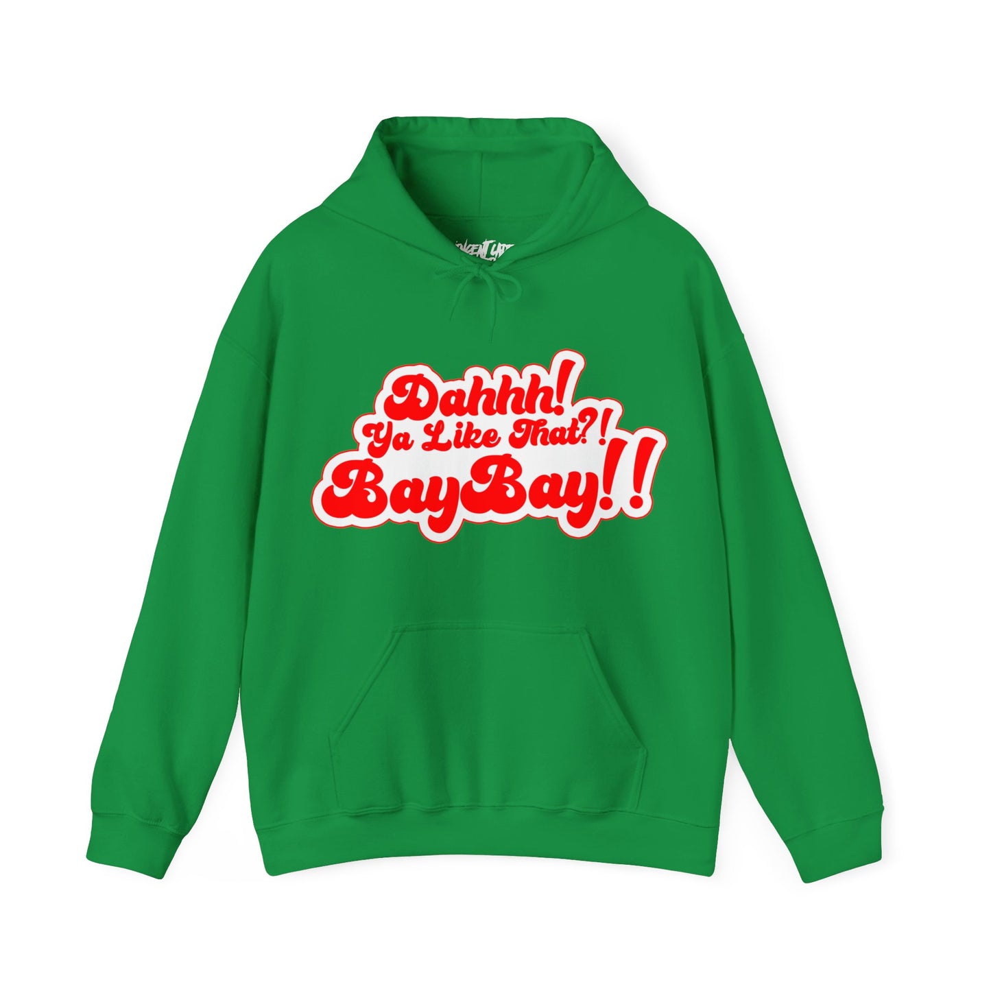 Red and White Dah Ya like that?! Baybay!! Logo Unisex Hoodie