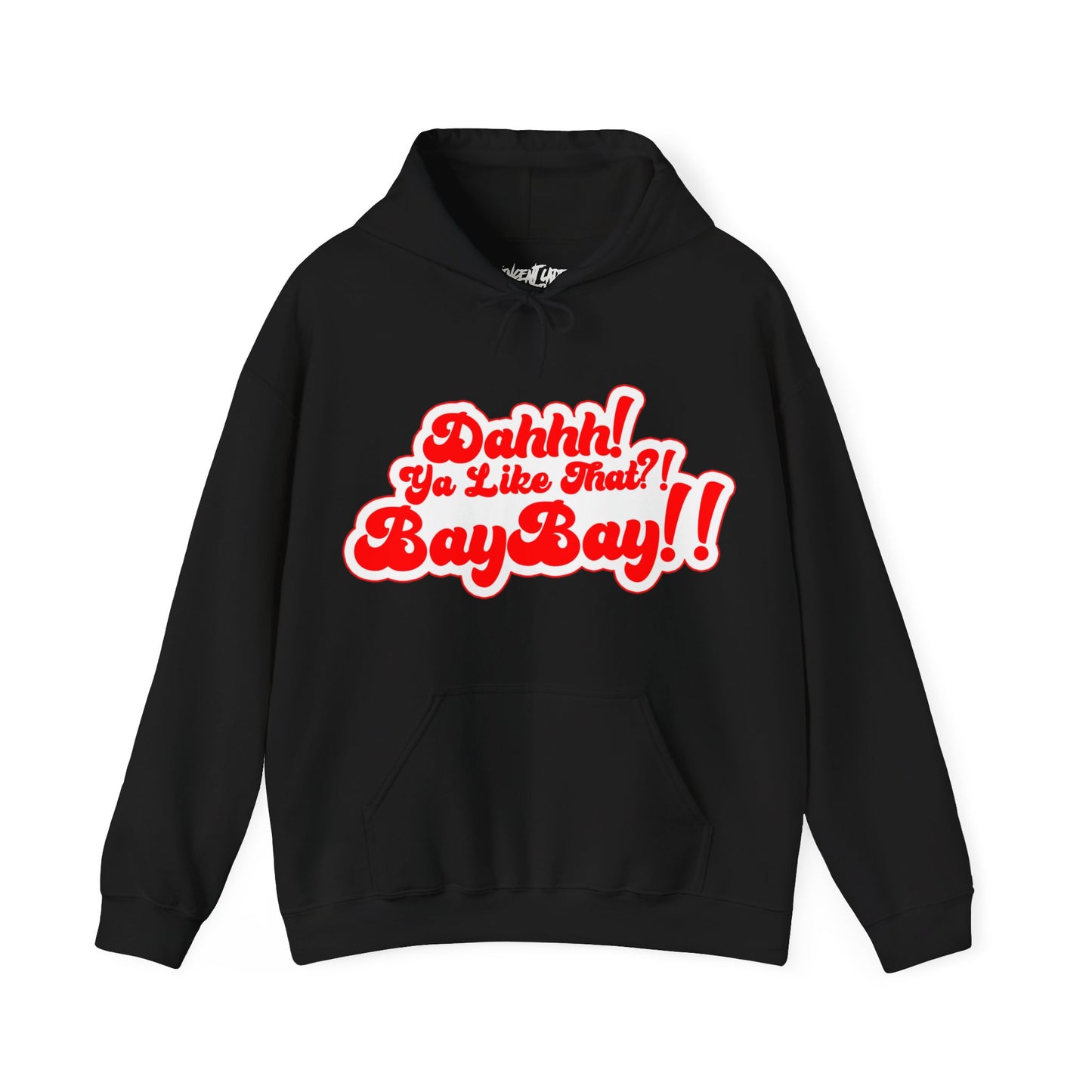 Red and White Dah Ya like that?! Baybay!! Logo Unisex Hoodie