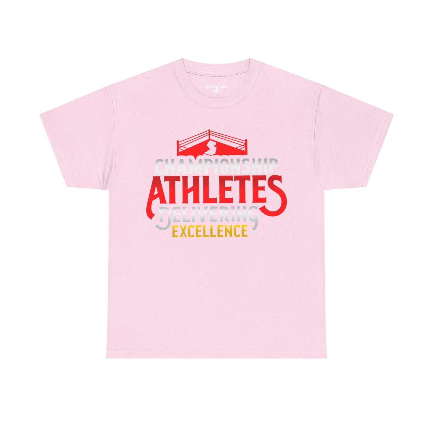 Championship Athletes Delivering Excellence 2nd logo Unisex Heavy Cotton Tee