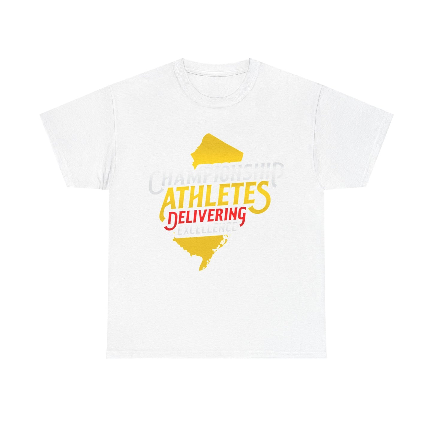 Championship Athletes Delivering Excellence logo Unisex Heavy Cotton Tee