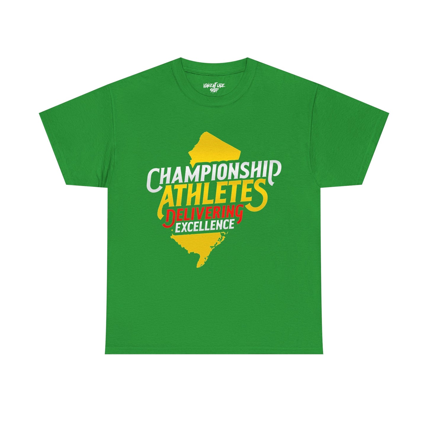 Championship Athletes Delivering Excellence logo Unisex Heavy Cotton Tee