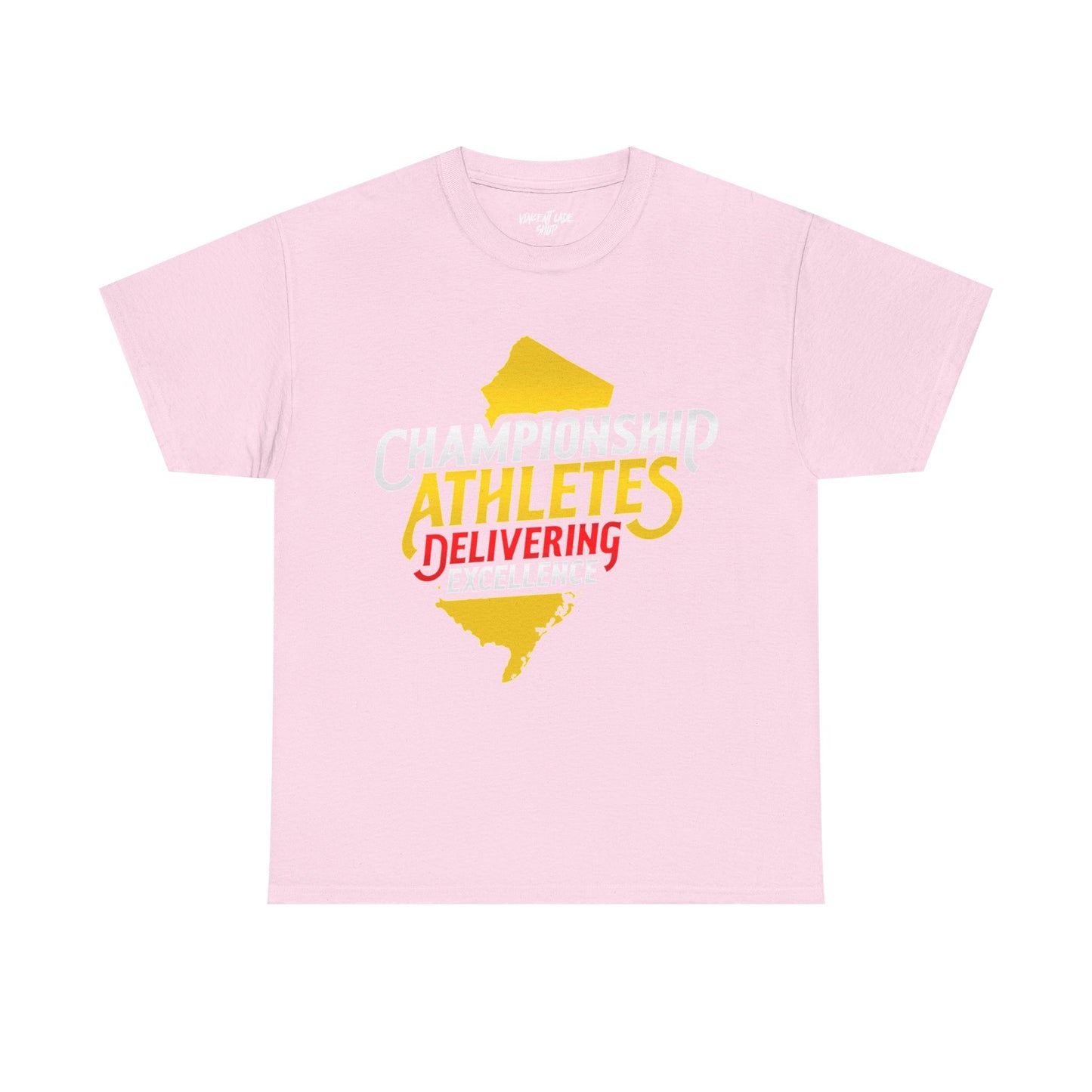 Championship Athletes Delivering Excellence logo Unisex Heavy Cotton Tee