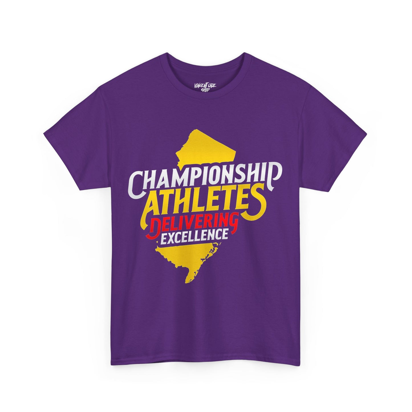 Championship Athletes Delivering Excellence logo Unisex Heavy Cotton Tee