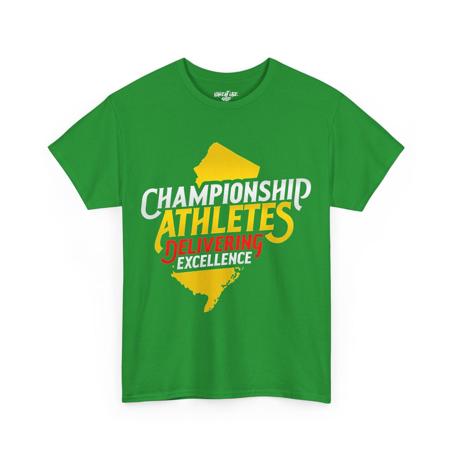 Championship Athletes Delivering Excellence logo Unisex Heavy Cotton Tee