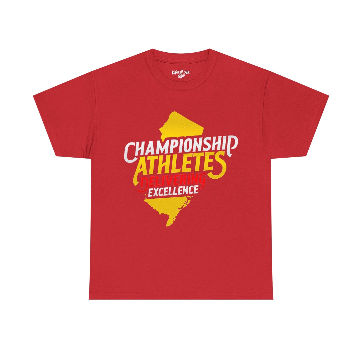 Championship Athletes Delivering Excellence logo Unisex Heavy Cotton Tee
